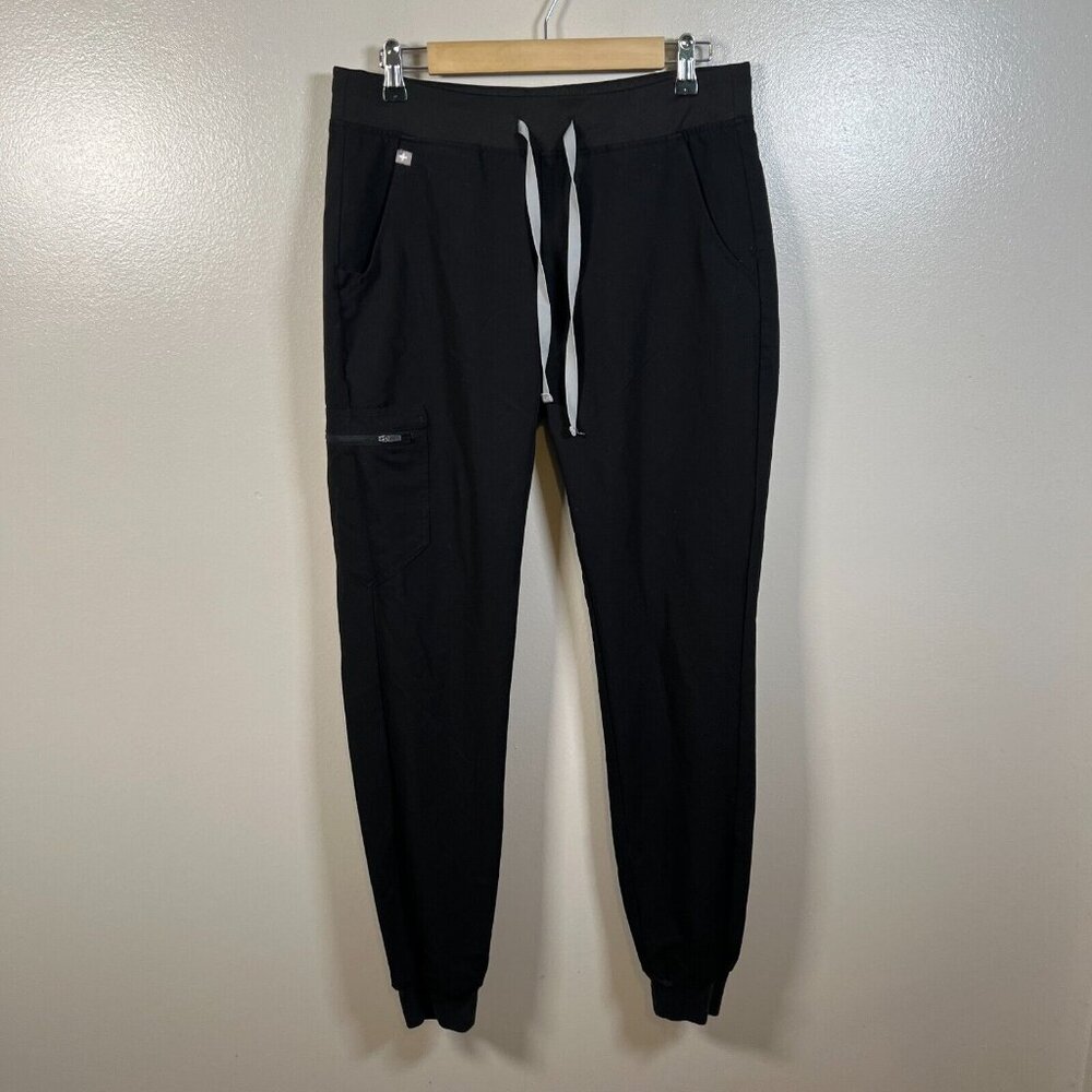 Figs Zamora Jogger Pants Womens Size Medium Tall Black Cargo Nurse Healthcare